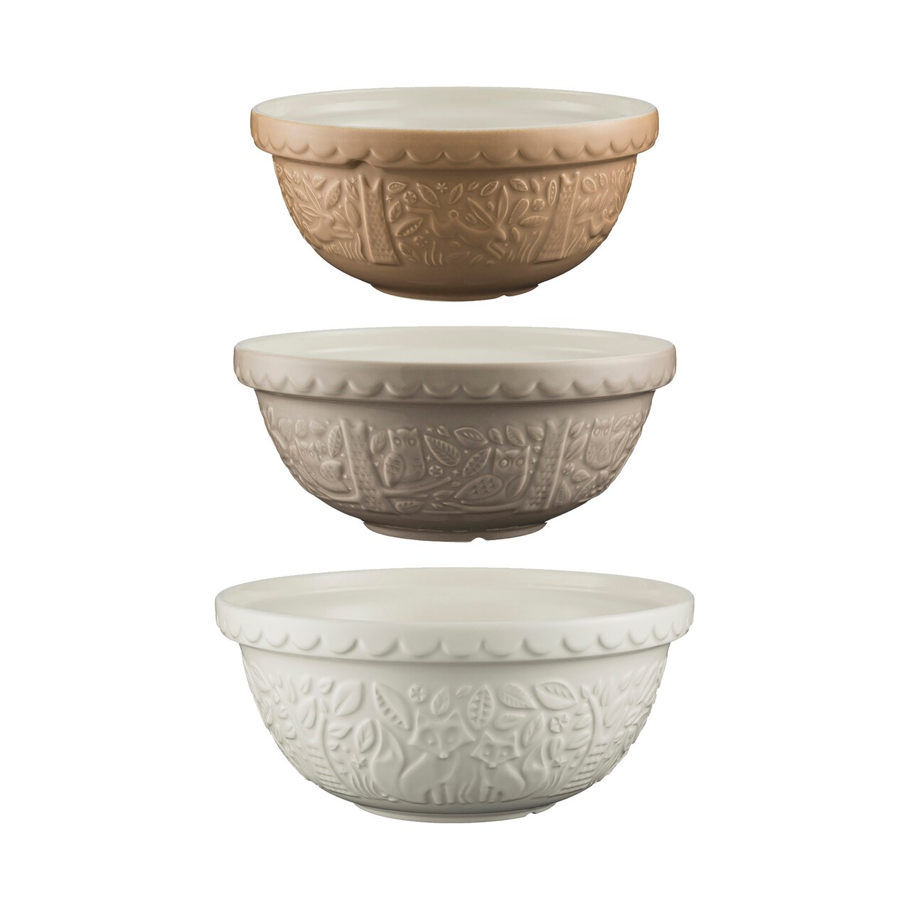 Mason Cash In The Forest Size 12, Size 18, Size 24 Mixing Bowl Set of 3